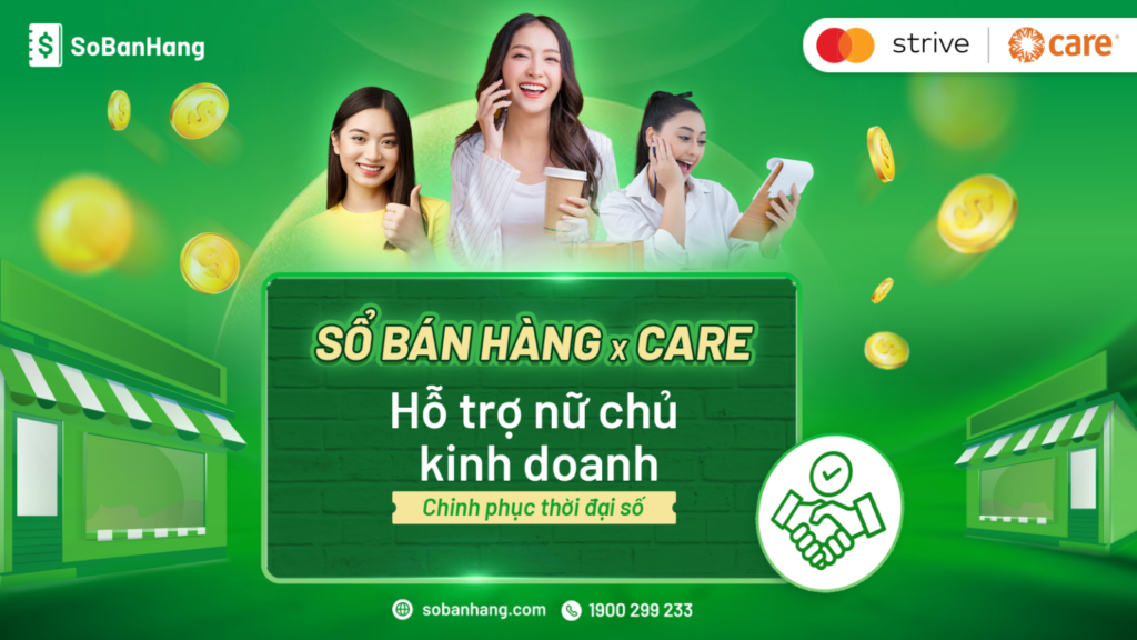 Sổ Bán Hàng và CARE hỗ trợ nữ chủ kinh doanh